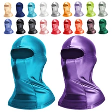 AMORESY Unisex Satin Ice Silk Oil Sports Masks Full Face Cycling Sunscreen Hats