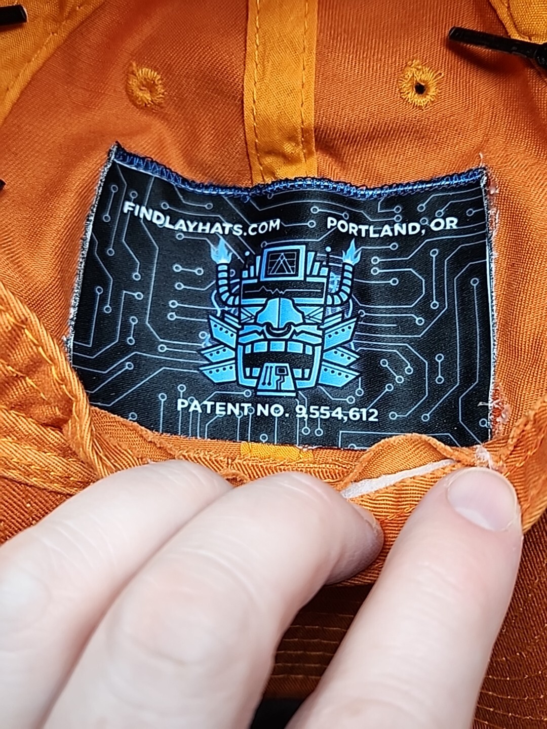 Findlay Baseball Hat Cap Strapback Orange Decky O… - image 7