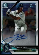 2018 Bowman Draft JOSH STOWERS CHROME 1ST BOWMAN Autograph Prospect Auto #CDA-JS