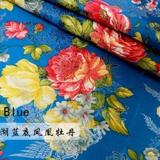 Brokat Stoff 1 Meter 145cm Breite Blumen Tuch DIY Nähen Handwerk Chinese Retro