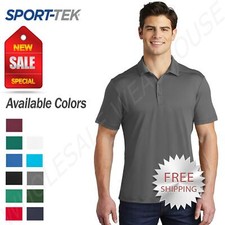 Sport-Tek Mens Dri-Fit 3-Button Placket UV Protect Polo T-Shirt M-ST520