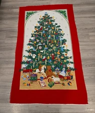 Night Before Christmas Door Quilt Table Vip Cranston Fabric Panel 35 X 57" SPODE