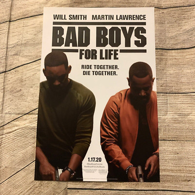 Bad Boys for Life 11.25x17 Original Promo Poster Will Smith Martin Lawrence