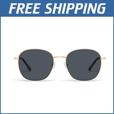 Glamorous Women's Oversized Round Sunglasses with UV Protection - Jezabell