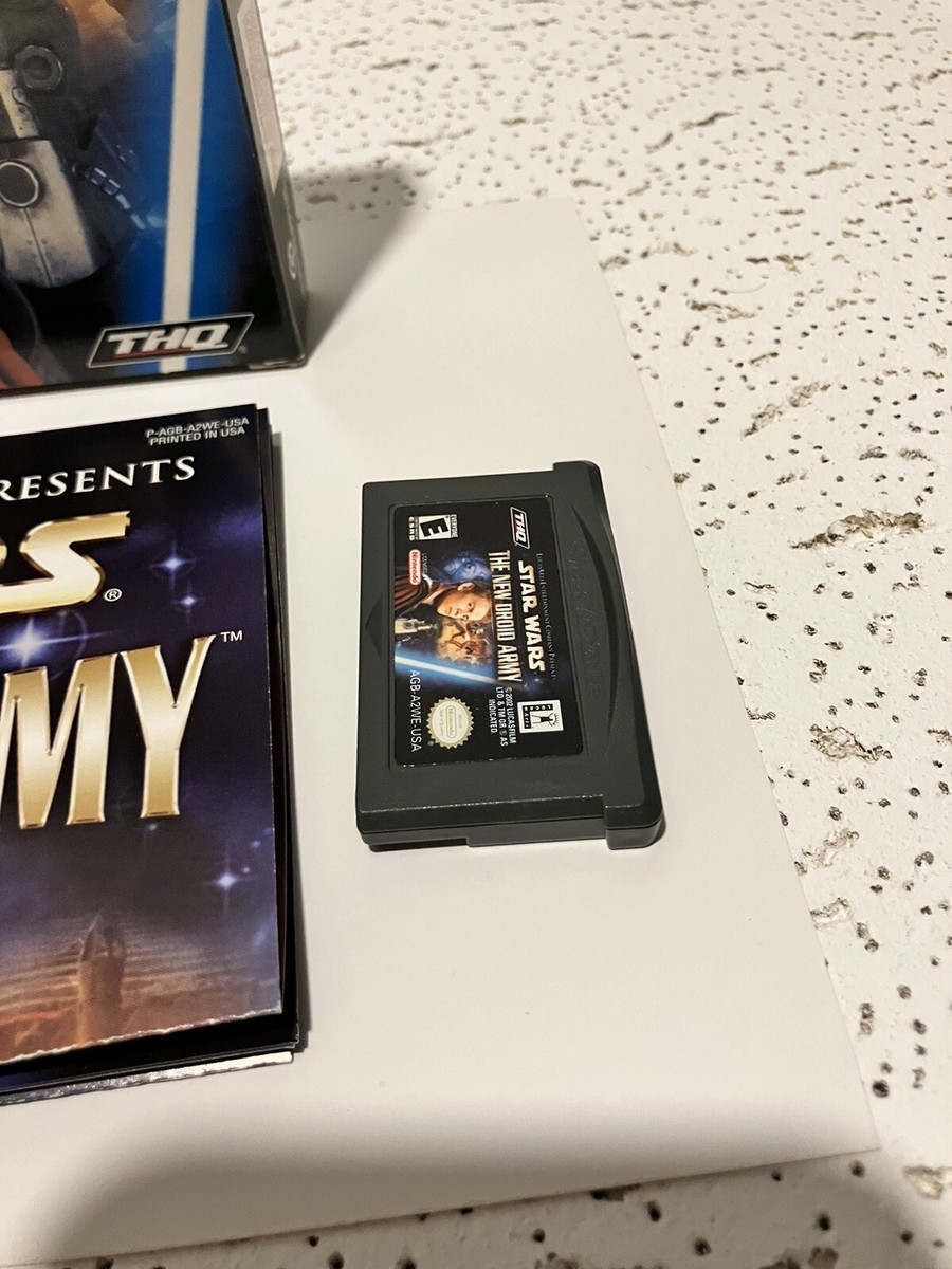 Star Wars The New Droid Army GBA + BOX and POSTER *NO MANUAL
