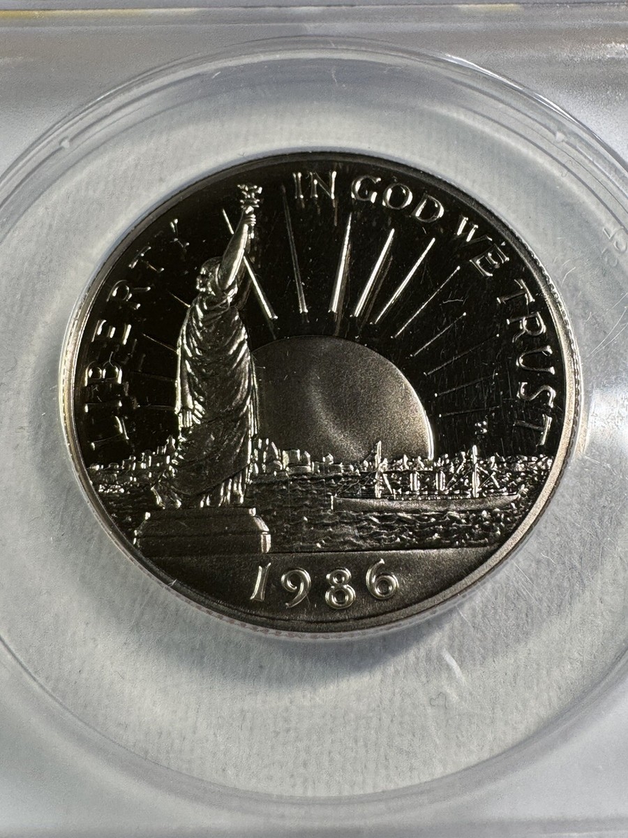 1986-S US Statue of Liberty Proof Half Dollar Graded PR 69 DCAM by
