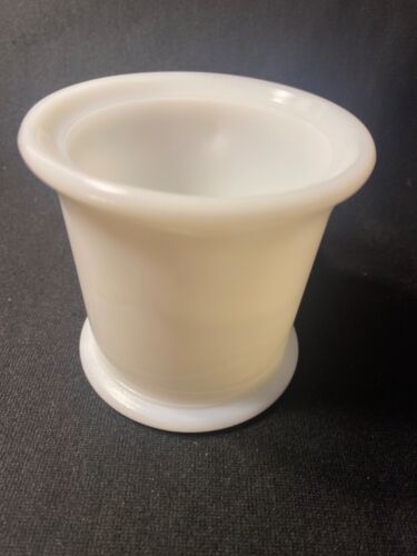Vintage Hazel Atlas White Milk Glass Cup Mug Shaving - Picture 4 of 13
