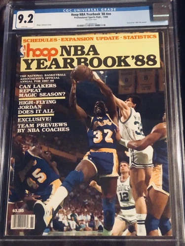 NBA yearbook 1988 Magic Johnson CGC 9.2 highest graded