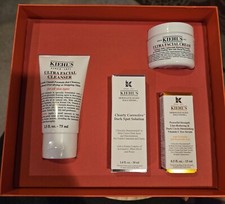 Kiehl s Set 4 Ultra Facial Cleanser Creme Dark Spot Eye Serum Line Reducer NIB