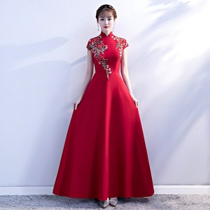 a line cheongsam dress