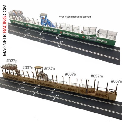 Scalextric Slotcar Pit Buildings - #037 Pit Wall Series Multi Pack, Monza