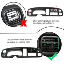 Dash Board Bezel Cover Instrument W/Vents Fit For 98-02 Dodge Ram 1500 2500 3500