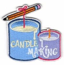 CANDLE MAKING Iron On Patch Crafts Hobbies Arts & Crafts