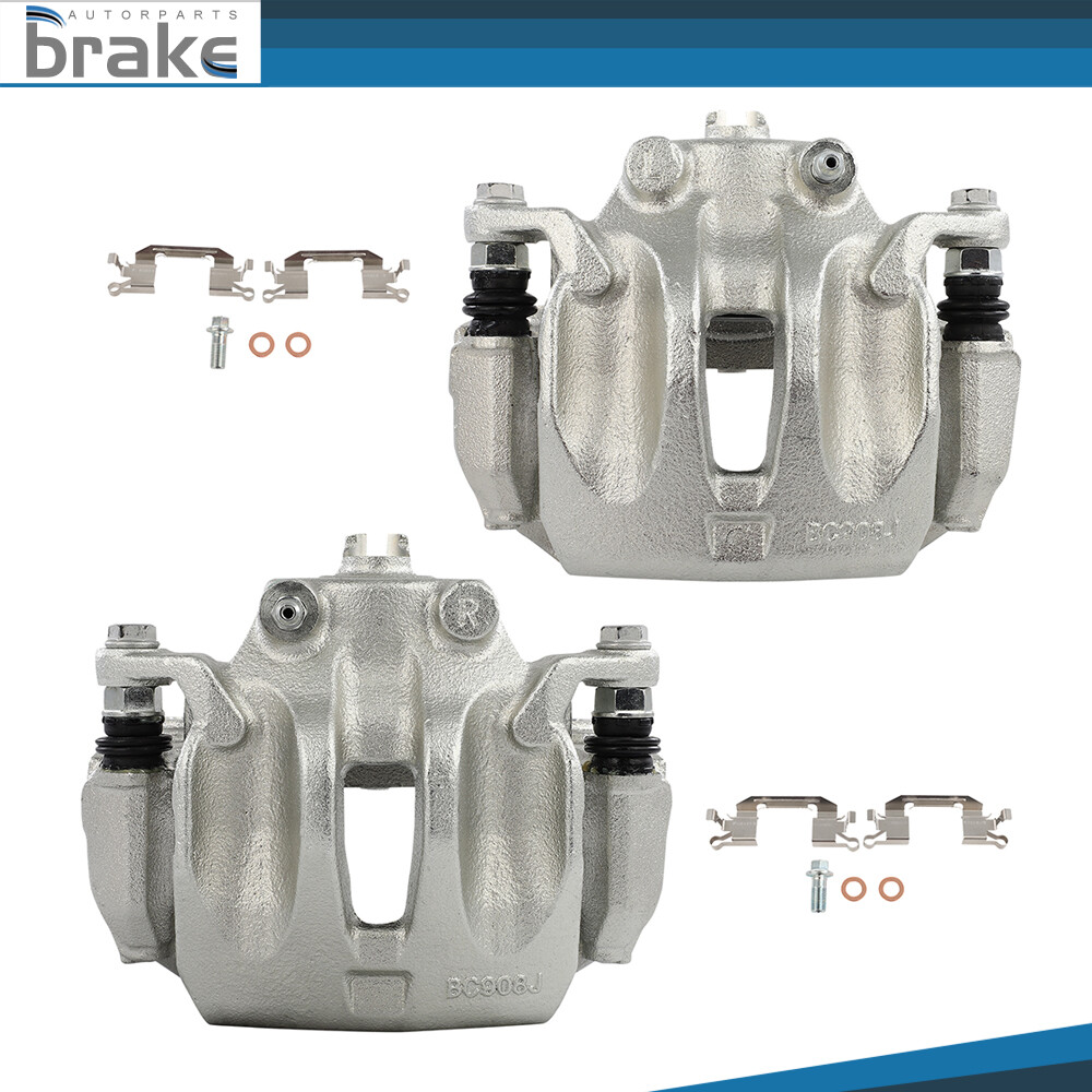 2Pcs Front Brake Calipers with Bracket Fit 2003-2011 Nissan Murano