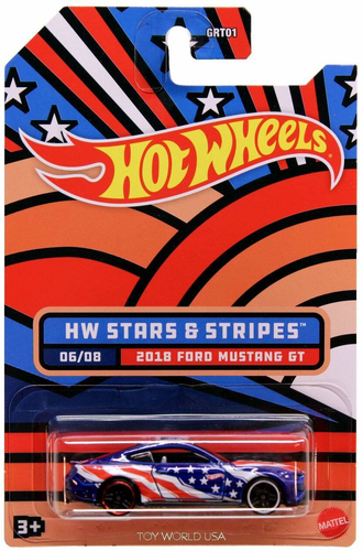 2022 Hot Wheels Stars & Stripes #06 2018 Ford Mustang GT