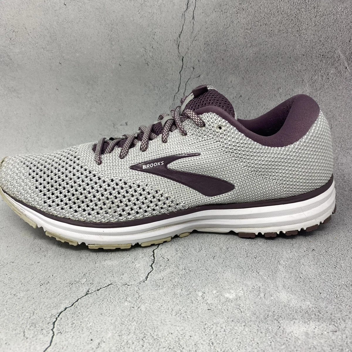 Brooks Womens Revel 2 1202811B194 Gray Purple Running Shoes
