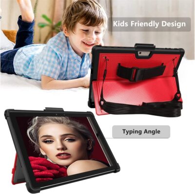 Case de tabletas para Microsoft Surface Pro 9 (2022), cubierta a prueba de choque con patada Case de tabletas para Microsoft Surface Pro 9 (2022), cubierta a prueba de choque con patada