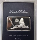 1974 Aquarius Zodiac Mount Everest Mint MEM RARE 1 Troy OZ .999 Fine Silver Bar
