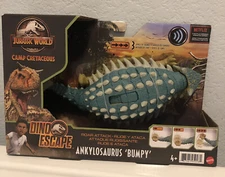 JURASSIC WORLD Dino Escape ANKYLOSAURUS BUMPY Camp Cretaceous Roar Attack NEW