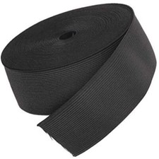 Premium Black Elastic 2 inch 50mm Wide Sewing Dressmaking Waistband Cuff