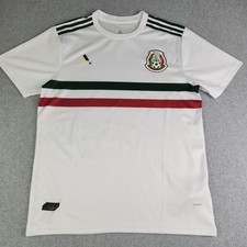 Adidas Climalite Soccer Mexico 2018 National Football Jersey Men Medium White