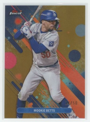 2025 Finest Common Gold Mookie Betts 24/50 Los Angeles Dodgers #7