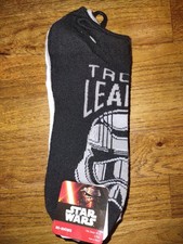 5 PAIRS DISNEY WOMENS GIRLS TEENS STAR WARS NO SHOW SOCKS SIZE 10-13