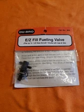 Du-Bro products - E/Z Fill Fueling Valve Upto 120 Size - Part No 996 - JT25