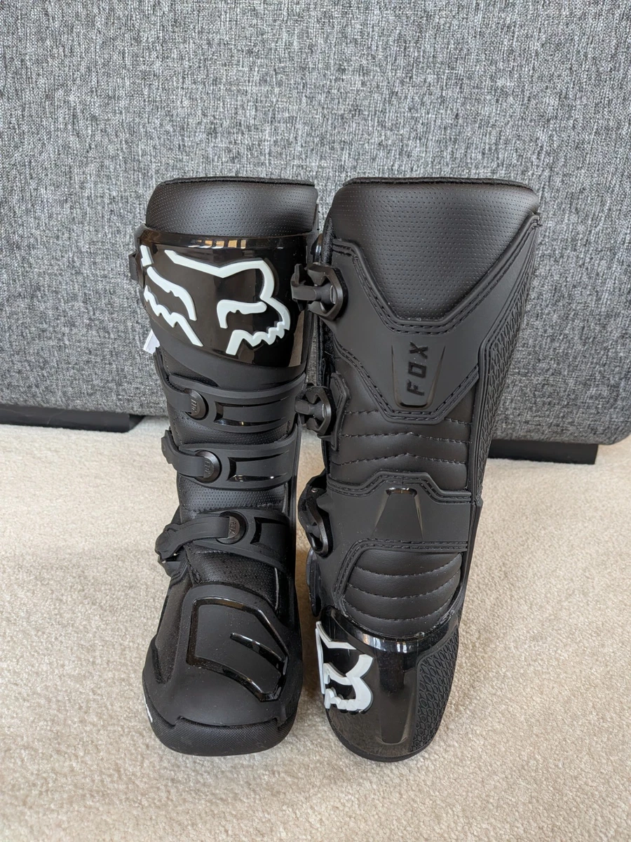 Fox Racing Comp 3 Youth Motocross Boots Black, Size Y5 EU 37.5