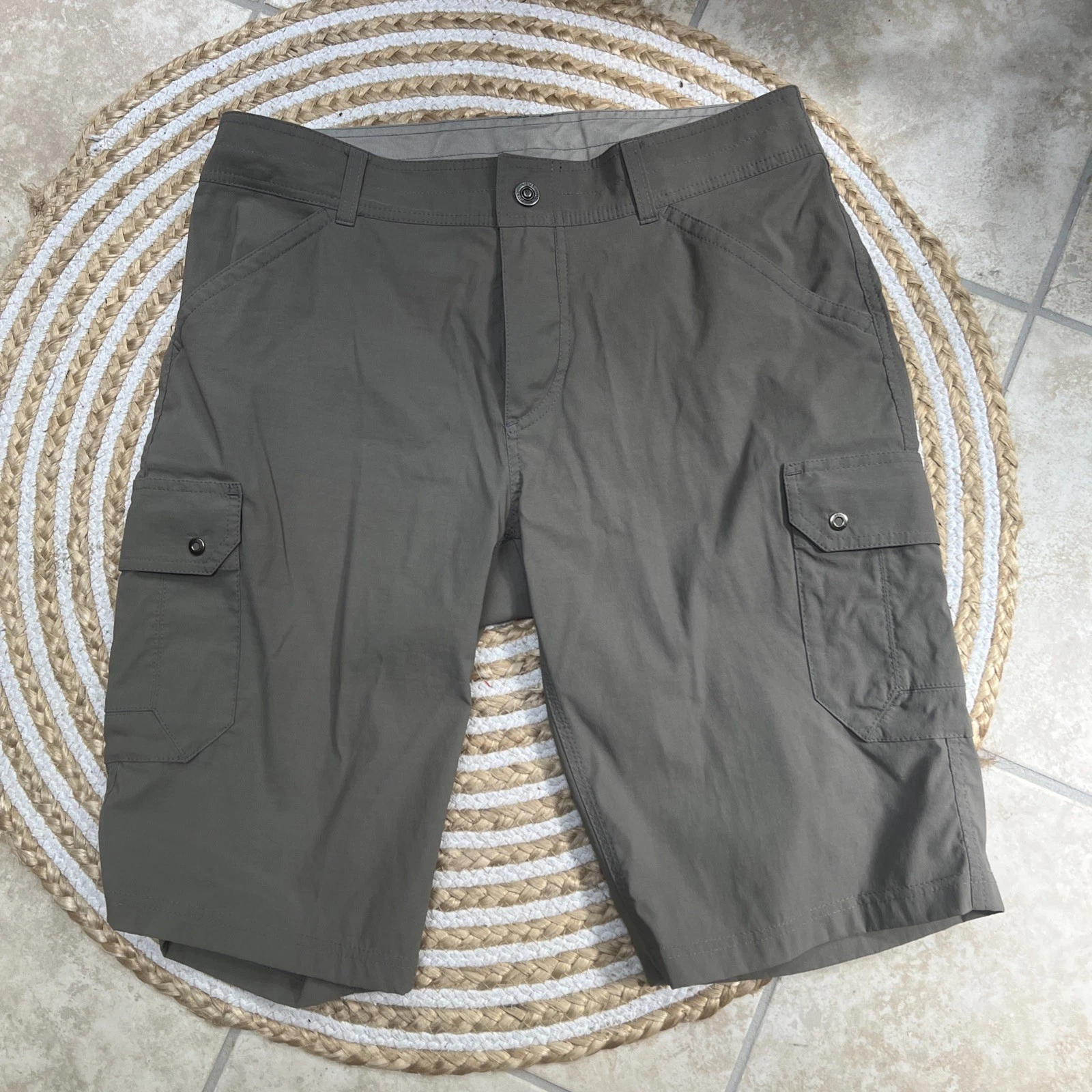 Kuhl Silencr Kargo Shorts Brown Hiking Fishing Travel Packable Stretch Mens 33
