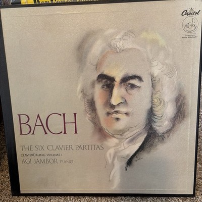 Rare Capitol FDS Stereo 1st Ed Bach/Agi Jambor 'The 6 Clavier Partitas' NM