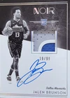 Jalen Brunson 2018-19 Panini Noir Rookie Patch Auto Black&White #19/99 RPA
