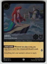 Ariel - Determined Mermaid Cold Foil Common Ursula's Return 174/204 Lorcana NM