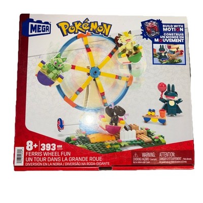 Mattel Mega Pokémon Pokemon Building Toys Set Ferris Wheel Fun With 393 Pieces
