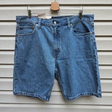 Levi's 405 Regular Fit Denim Shorts Mens 40 Blue 10" Inseam NWT Classic