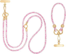 Crystal Phone Lanyard Crossbody and Wrist Strap Lanyard Rhinestone Anti-Theft Ph