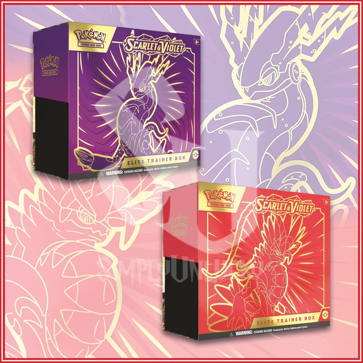 Pokmon TCG: Scarlet & Violet ELITE TRAINER BOX Bundle Koraidon & Miraidon  ENG