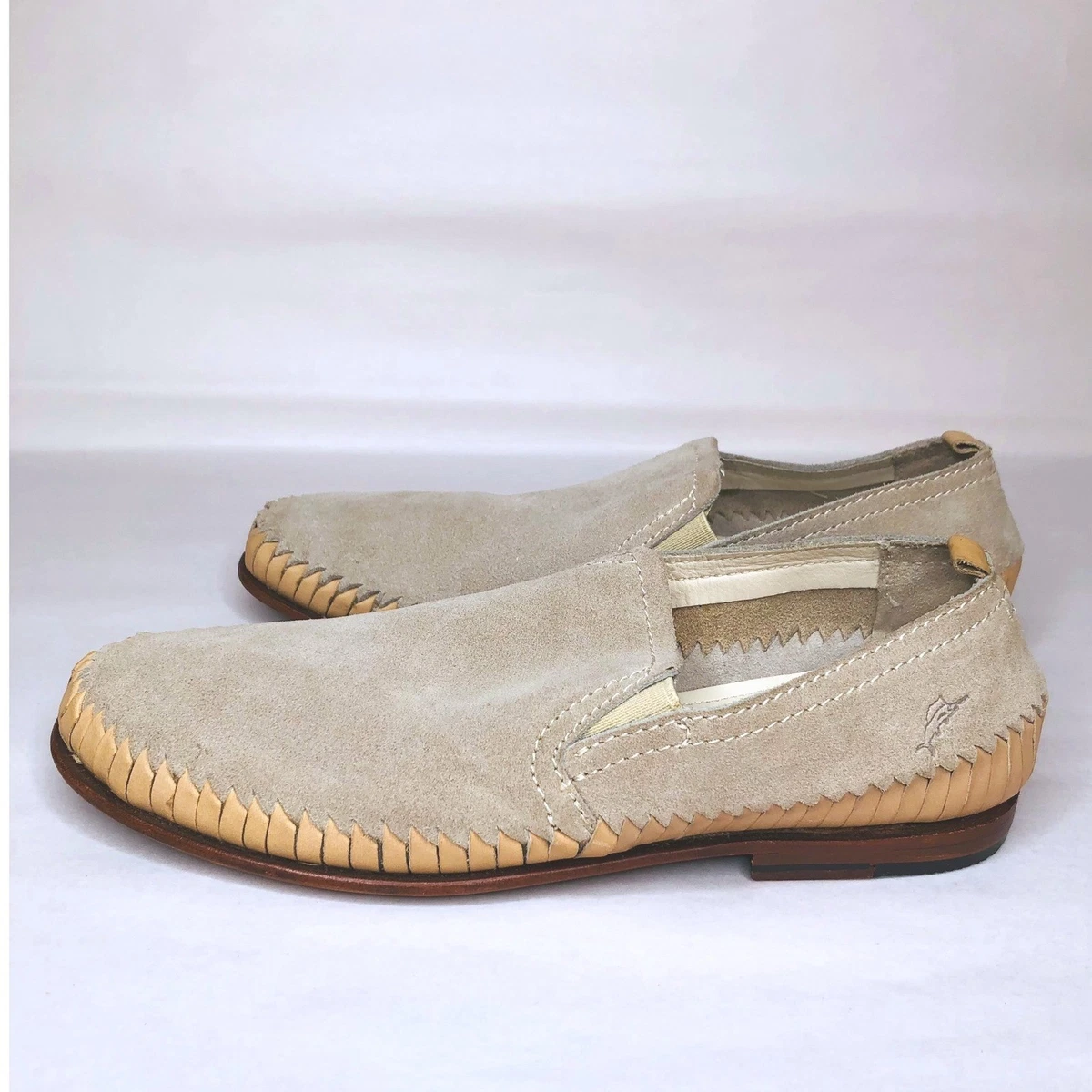 Tommy Bahama Men\'s Sz 9.5 Slip-On Loafers in Light Beige Tommy Bahama Loafer Beige Casual Shoes for Men for sale | eBay main image 3