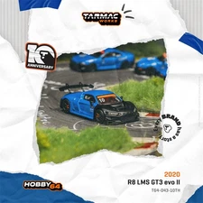 Tarmac Works 1:64 R8 LMS GT3 evo II Diecast Model Car
