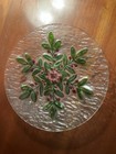 Fused Glass Holly Berries And Greenery Large Serving Dish — photo 4