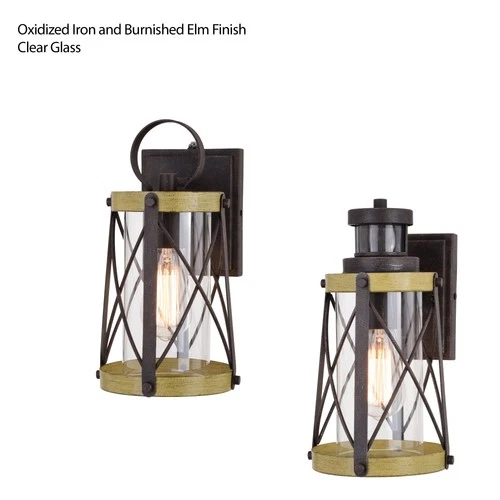 Vaxcel Lighting T0632 Harwood 12" Tall Outdoor Wall Sconce - Oxidized Iron / - Picture 2 of 12