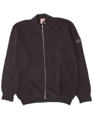 Murphy & Nye Herren Strickjacke Pullover XL Grau Wolle CE07