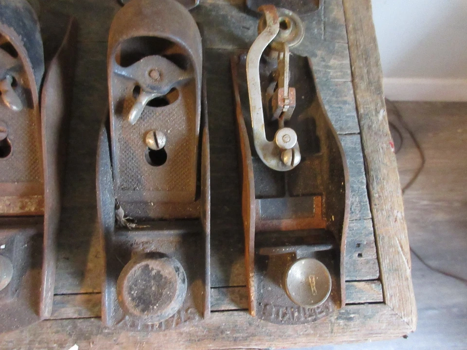 Lote De Colección De 10 Aviones De Bloque Stanley Y Otros Desconocidos Piezas Reparación Foto 2 de 4