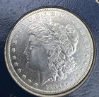 1884-S US Morgan Silver Dollar $1 AU Uncirculated
