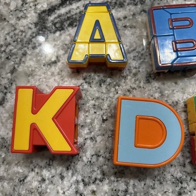 RARE Vintage 1985 Bandai & Mattel Alphabet Transformer Letters
