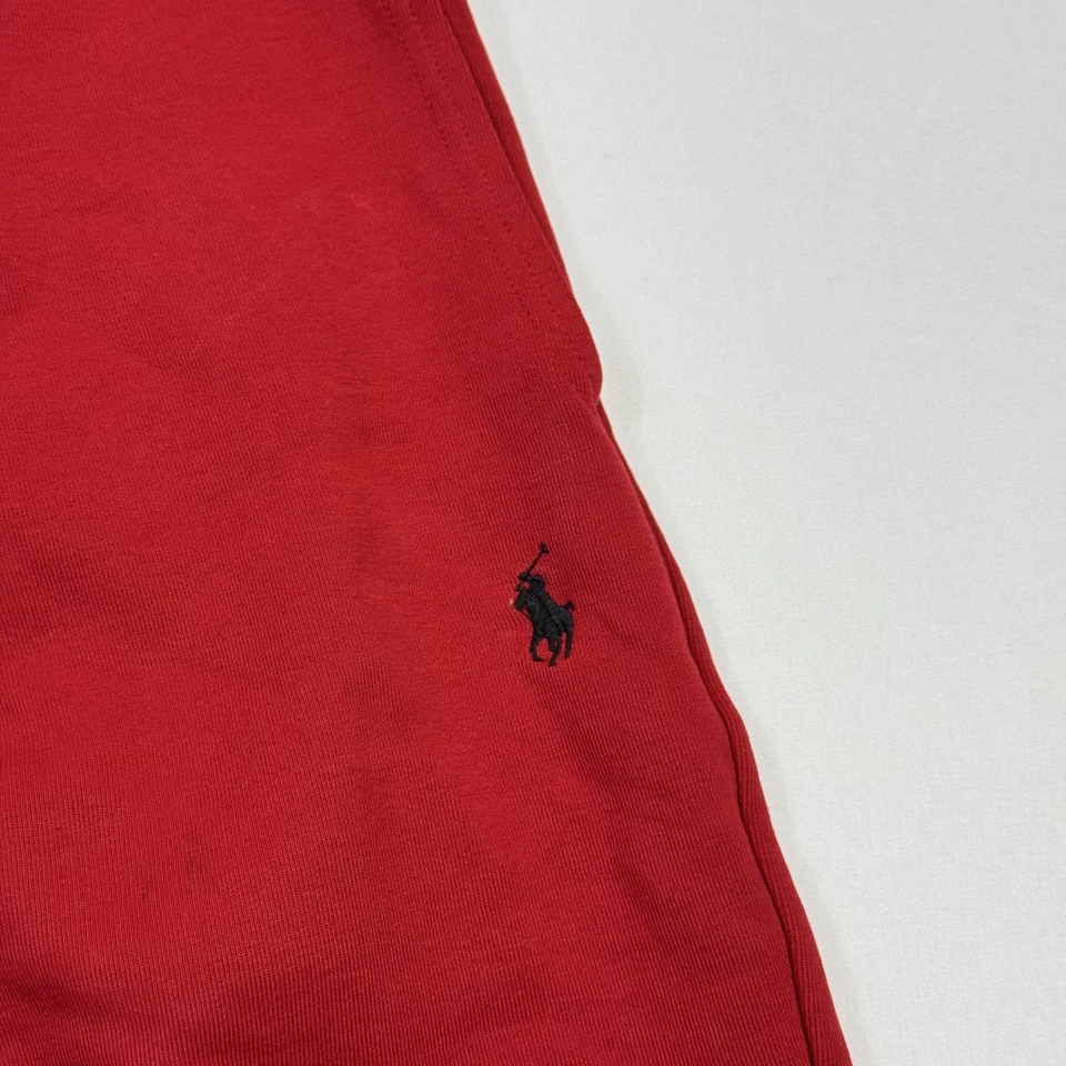 Polo Ralph Lauren Pantalones Cortos Para Hombres 4XB Rojo Tejido Salón Prendas para Dormir Pijama Grande Alto Foto 2 de 4