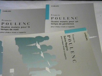 Konvolut ;  3 Vols CHOEURS ;;  Salve regina + Quatre motets pour un temps de pen