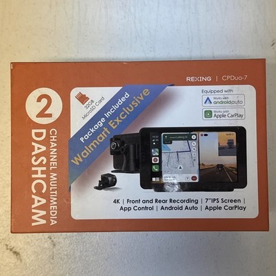 Rexing CPDuo-7 Dash Cam dual Camera Touch Screen 4K 7'' ips New DASHCAM