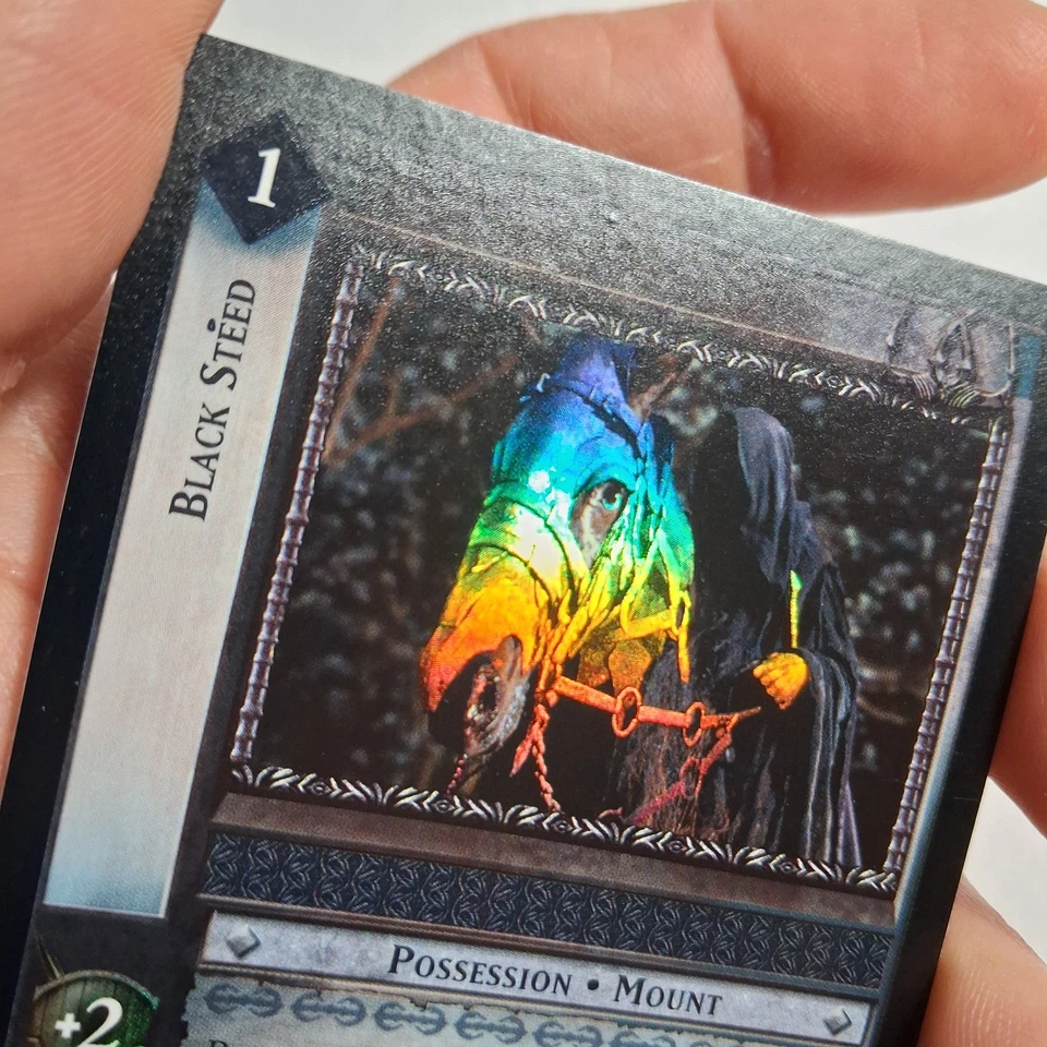 Decipher LOTR TCG Fellowship of the Ring BLACK STEED 1R208 FOIL LP - Image 3 of 4