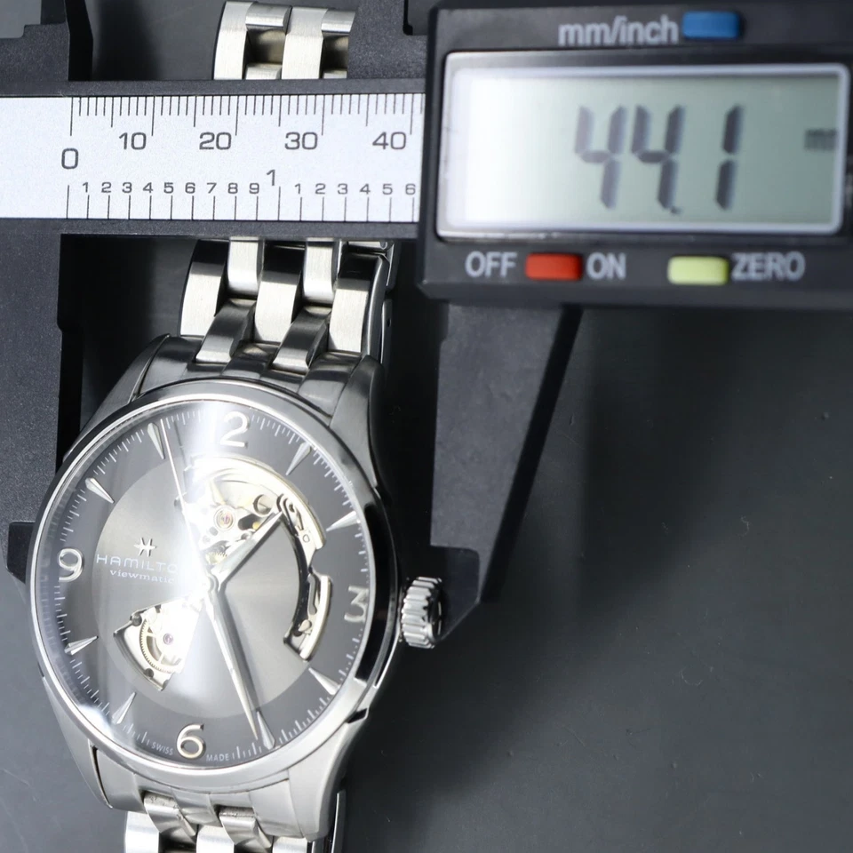 [Casi COMO NUEVO] HAMILTON Jazzmaster Viewmatic Open Heart H327050 Automático Para hombres... Foto 4 de 4